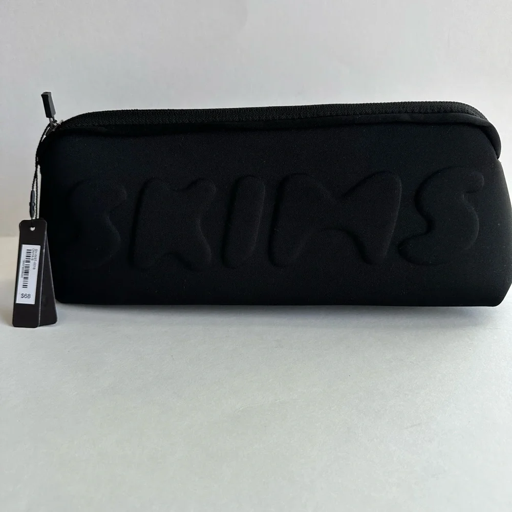 Skims Neoprene Zip Pouch/ Black Onyx